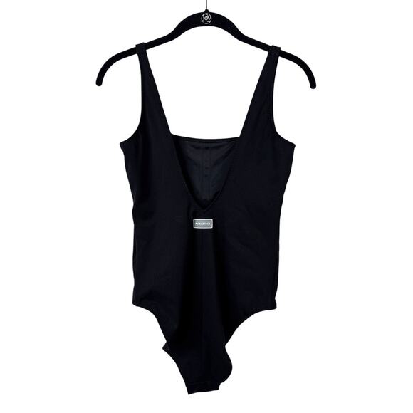 Fabletics Sunset Scoop One Piece Swimsuit Womens Medium Black Square Neck - Picture 4 of 10